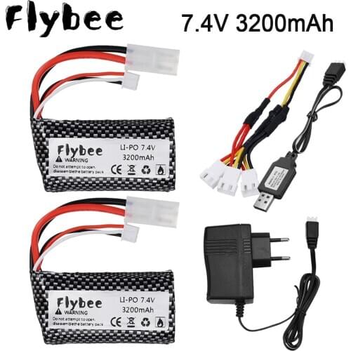 7.4V 3200mAH Wholesale Li-po Lipo Batery 2S remote control helicopter 7.4 V 3200 mAH Lipo battery 20C 18650 Toy Battery