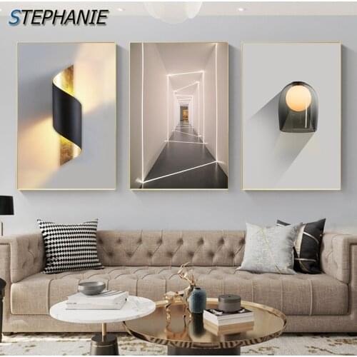 Abstract Geometry Space Art Modern Building Canvas Painting Minimalism Posters N Prints Wall Art Pictures for Living Room Decor