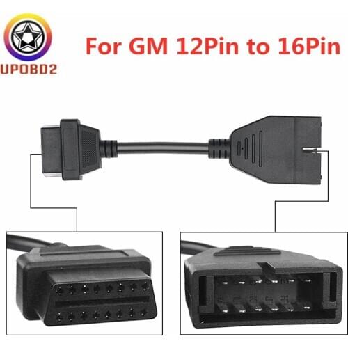 For GM 12Pin OBD2 OBDII Adapter 12Pin to OBD 2 16Pin Connection Convertor For GM 12 Pin to 16 Pin obd2 Extension Cable