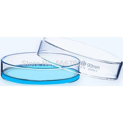 5 pcs/pack 90mm Boro Glass Petri Dishes Affordable For Cell Clear Sterile Chemical Instrument Culture Dish Lab Supplies