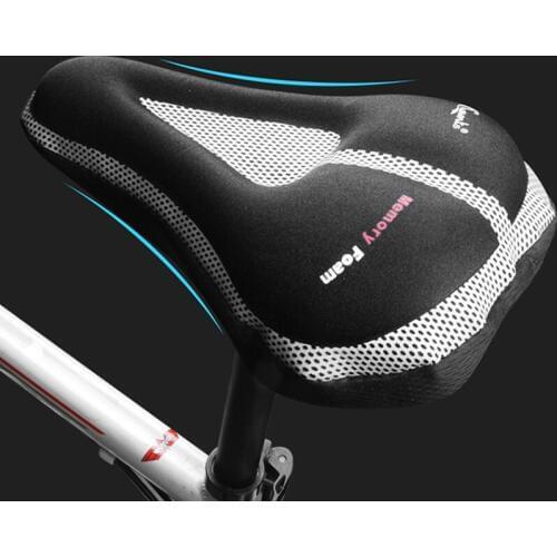 Bicycle cushion cover thickened memory foam soft unisex mountain bike cushion cover saddle cover riding equipment accessories