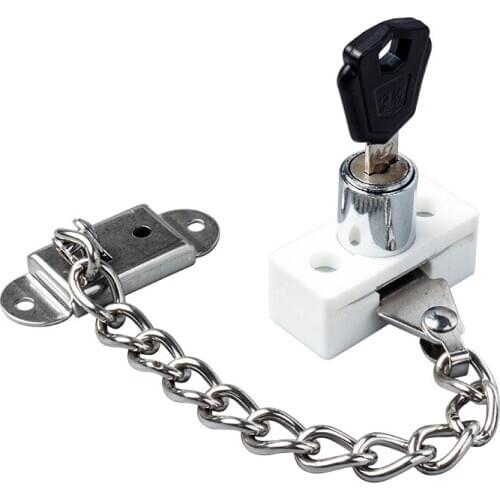 Safety Baby casement Window Lock Chain With key childrens Protection Limiter home Hotel anti-theft door hardware accessories