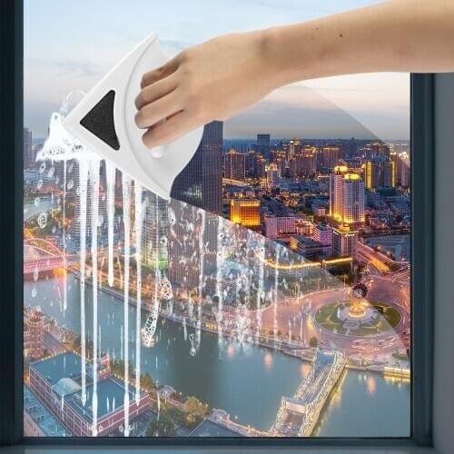 Double Side Magnetic Window Wiper Glass Cleaner Tool Brush Window Washing Cleaning Brush Home Handheld 3-12MM