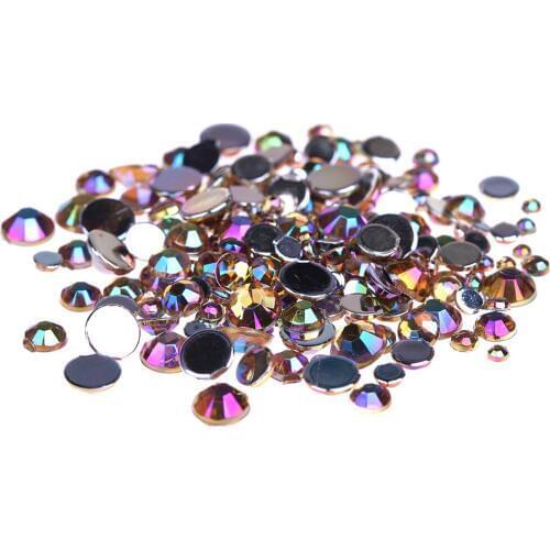 Coffee AB Color Multi-Size Acrylic Rhinestones Shoes Clothing Decorations Sparkling Newest Nail Art Decorations