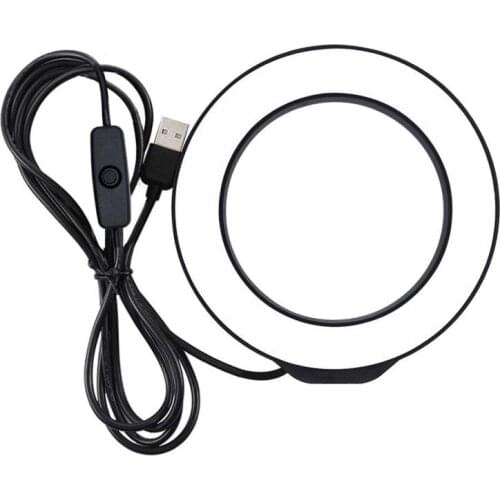 4.7 Inch Selfie Ring Light LED Fill Light Without Tripod Dimmable Monochrome Temperature USB Recording Photography Video Light