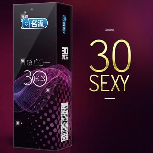 30pcs Mingliu 5 Types Sexy Condoms Pleasure Sex Toys For Adult Health Natural Latex Condones Male Contraceptive Penis Sleeve