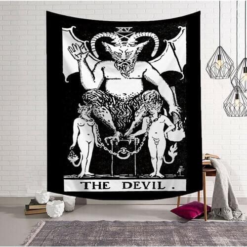 Wall Hanging Magical The Devil Bedspread Small Cover