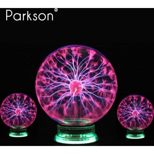 Novelty Magic Plasma Touch Sensitive Light AC 220V 110V Child Gift Desktop Decorative Glass Ball Night Lamp Novelty Magic Lights