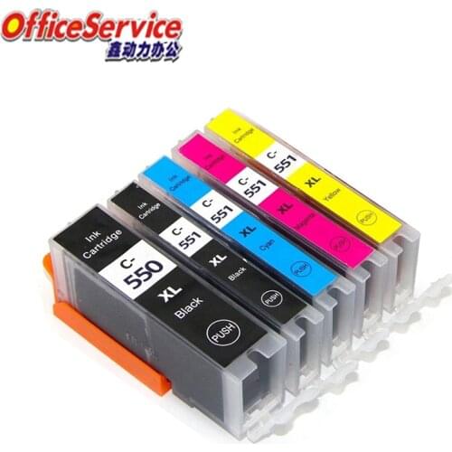 PGI-550 CLI-551 PGI550XL CLI551 Compatible ink Cartridge For Canon MG5650 MG6350 MG6650 MG7150 MG7550 IP8750 printer