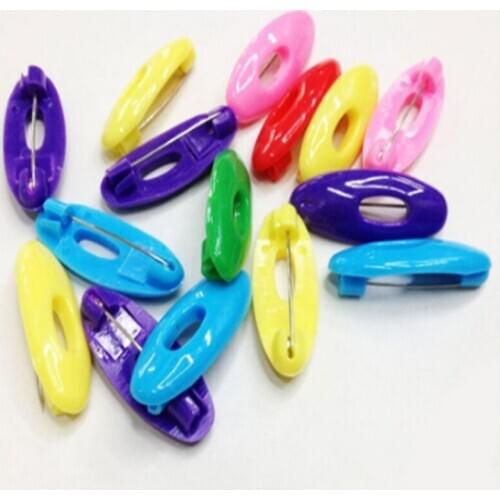 Plastic Safety Brooch Pins For Women Muslim Hijab Pin Islamic Scarf Enamel Pin buckle Accessories Headscarf Decoration