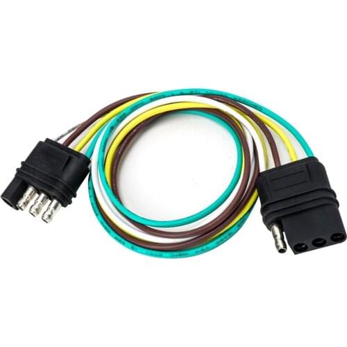 Trailer Wiring Fire Wire Extension Cable 4 Pin Flat 24 "Wire Connector