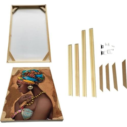 Natural Wood Frame For Wall Canvas Oil Painting Large Size DIY Picture Wall Frame Posters and Prints for Home Decor