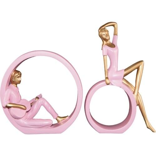 ROMANTIC COUPLES SCULPTURE FIGURINES HOME DECORATION CRAFTS ABSTRACT OK MODEL ORNAMENTS MASCOT LIVING ROOM DECOR WEDDING GIFTS