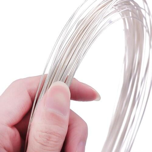 1meter 0.4 0.5 0.6 0.8 1.0mm 925 Sterling Silver Wire Thread Silver String Line for Necklace Bracelet Earring Diy Jewelry Making