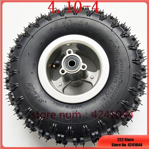 4.10-4 tires wheel 4.10-4 inch ultra-wearable tyre &inner tube & hub rims for electric tricycle scooter 4 wheeled vehicle ATV