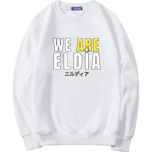 Attack on Titan Shingeki No Kyojin Anime Hoodies We Are Eldia Letters Printed Vintage Male Tops Pullovers Harajuku Fashion