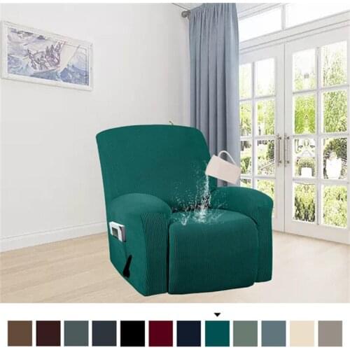 Jacquard Recliner Cover Stretch Sofa Cover Water Repellent Lounger Armchair Slipcover for Living Room Lazy Boy Chair Cover