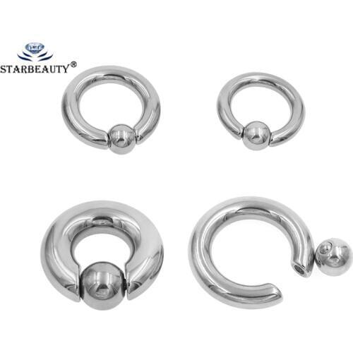 1 Pc Titanium Surgical Stainless Steel Captive Bead Ring Eyebrow Nose Lip Tongue Piercing Tragus Cartilage Earring Body Jewelry
