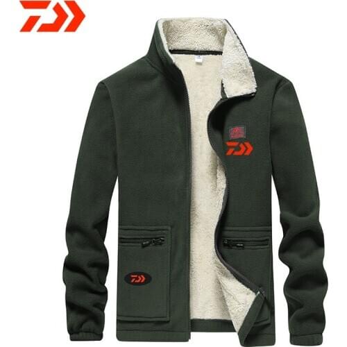 2021 Daiwa Fleece Fishing Clothing Set Spring Autumn Outdoor Sport Camouflage Hiking Fishing Shirt And Pants Men Fishing Jacket