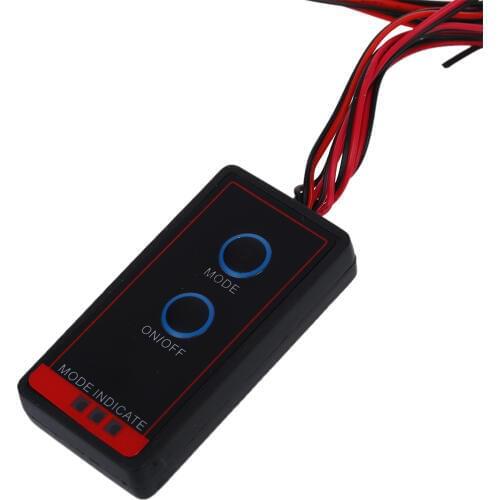 4 PCS LED Stroboscope Car Flashing 4 LED White Light for Car Motorcycle Waterproof Drop Shopping