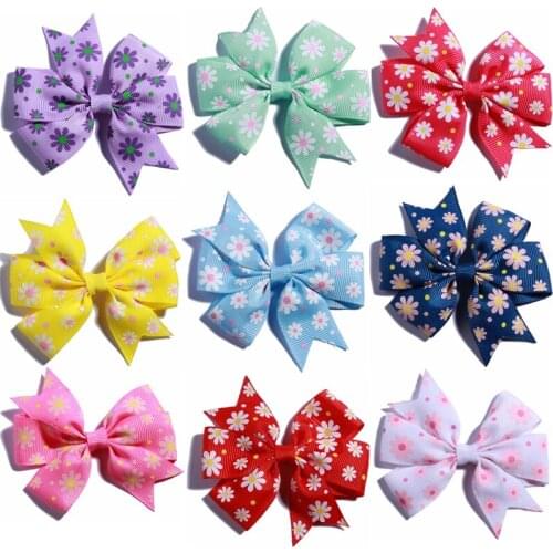 60PCS 3.1" Newbron Grosgrain Ribbon Boutique Bow For Headbands Hair Bows For Clip Hair Accessories