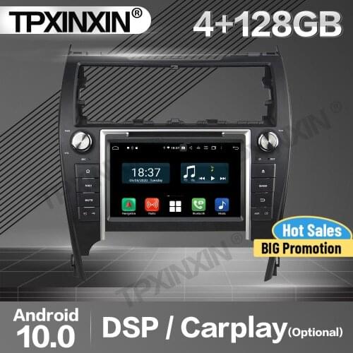128G Apple Carplay Car Radio 2 Din Stereo Receiver Android For Toyota Camry 2012 2013 2014 GPS Navigation Player Audio Head Unit