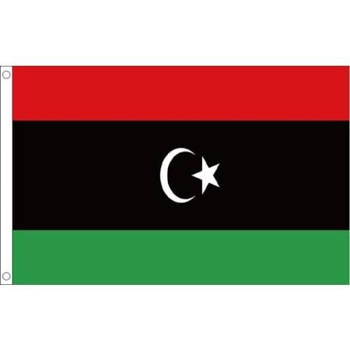 Free shipping xvggdg Libya flag Banner 90*150cm Hanging Libya National flag