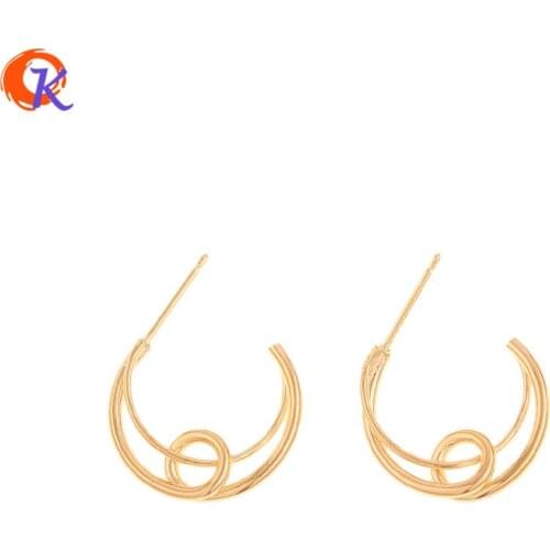 Cordial Design 30Pcs 17*19MM Jewelry Accessories/DIY Making/Earrings Hooks/Genuine Gold Plating/Hand Made/Earring Findings