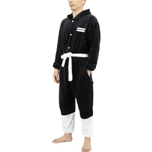 Demon Slayer: Kimetsu no Yaiba Jumpsuit Bathrobe Cosplay Kisatsutai Onesies Fleece Halloween Pyjamas Sleepwear Rompers Homewear