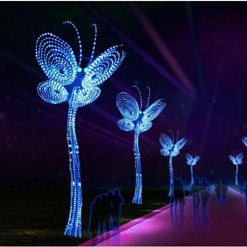 Outdoor Lighting Garden Lamps butterfly Fairy Ornament Animal lights Led Yard Garden Path Way Landscap Decoration Christmas