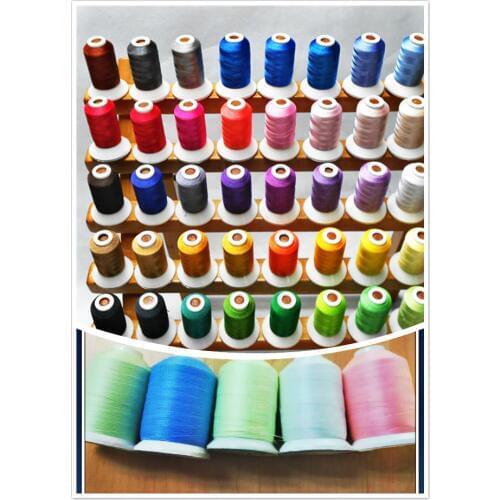 Brother Colors Series Computer Machine Embroidery Thread Polyester 500m*40 + Glow in the Dark Embroidery Thread 1000*5 Colors
