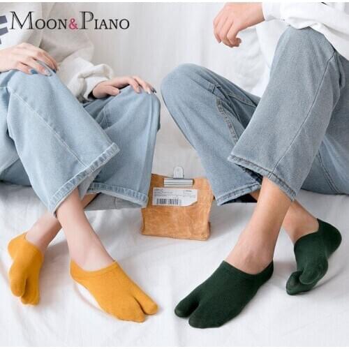 1 Pairs Creative Split Toe Sock Men Women Breathable Comfortable Separate Toes Flip Flop sock Japanese Ninja Two Finger Socks