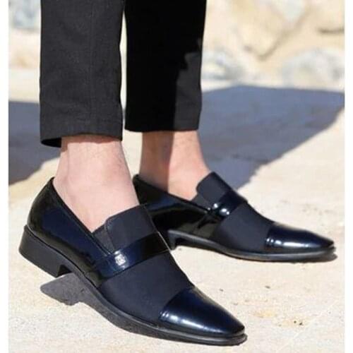 New Men Dress Shoe Satin Design Patent Leather 2021 Fashion Shinny Suit Classic Oxford Business Breathable Wedding Luxury Brand