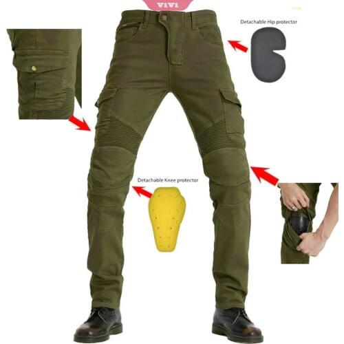 New Motorcycle Pants Men Moto Jeans Protective Gear Riding Touring Motorbike Trousers