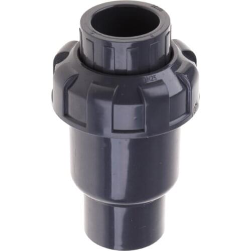 PVC Black Pipe Fittings Hemispherical Check Valve Non-toxic Plumbing System Fittings 20mm 25mm 32mm Water Pipe Joints