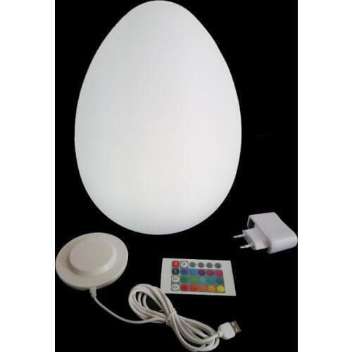 Skybesstech D22*H28cm Glowing in Dark LED Egg lights Baby Table Lamp light IP68 waterproof for Bar Party free shipping 1pc