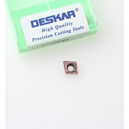 10PCS DESKAR CCMT060204 CCMT060208 CCMT09T304 CCMT09T308 CCMT120404 CCMT120408 LF6118 CNC Turning Inserts Lathe Cutter