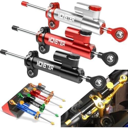 For Ducati Monster 696 695 796 400 620 M 600 M 900 M 620 Hypermotard Universal Motorcycle Adjustable Steering Damper Stabilizer
