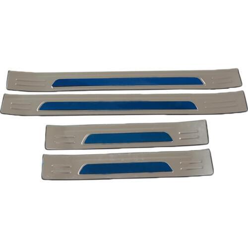 For Mitsubishi outlander stainless steel Internal and External door sill strip decoration strip 2017 outlander with logo