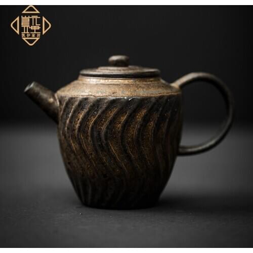 Japanese stoneware handmade teapot Kung Fu tea set pot teapot household tea maker kiln to single pot