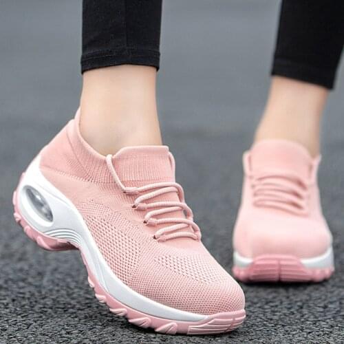Womens Breathable Casual Walking Shoes Fashion Casual Shoes Sneakers Spring Platform Flat Slip-on Comfortable Outdoor