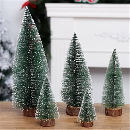 1pcs Christmas Tree A Small Pine Tree Placed In The Desktop Mini Christmas Decoration For Home Xmas 5 size