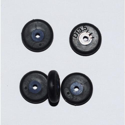 10/100pcs 2x13.5mm aircraft wheels/rc car rubber wheels/DIY Toy part/Technology model parts/rc car robot/baby toys Y13.52A