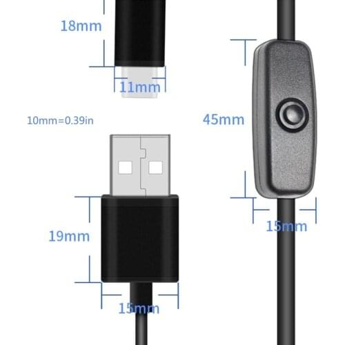 5V 3A 3000mA Power Supply Adapter USB Type-C Charger Cable for Raspberry Pi 4 4B US / EU Plug with Switch E56B