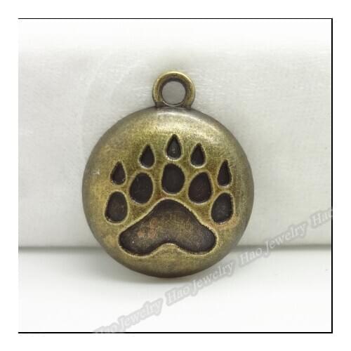 50pcs Vintage Charms Round Pendant Antique bronze Fit Bracelets Necklace DIY Metal Jewelry Making