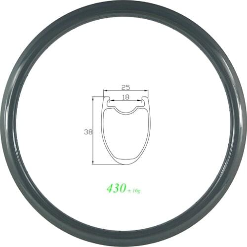 700c 38mm tubeless road race bike carbon rim U shape 25mm wide basalt brake track 3K UD matte glossy 16 18 20 21 24 28 32 Holes