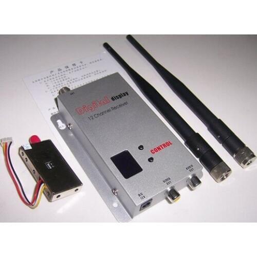 Audio Video AV Wireless 8Ch Transmitter 12ch Receiver Kit 1.3G 1.2g1000mW for RC
