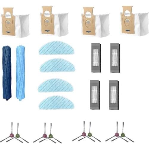 Promotion!Main Brush Side Brush HEPA Filters Cleaning Mops Cloth Dust Bags for Ecovacs T9AIVI Robot Vacuum Cleaner Accessories