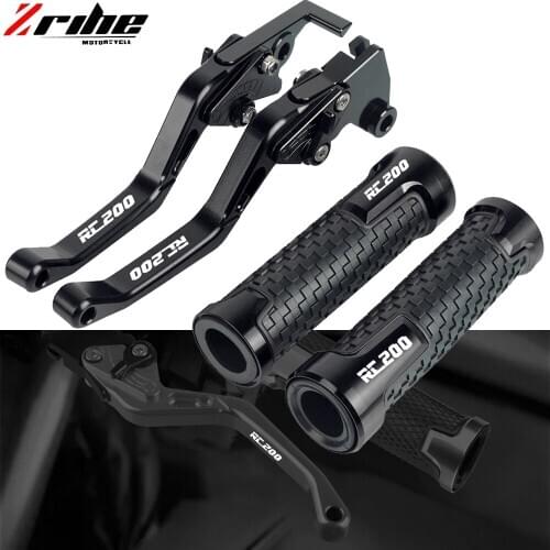 CNC Motorcycle Accessories Brake Clutch Levers Handlebar Hand Grips ends For RC200 RC390 RC 200 390 2014 2015 2016 2017