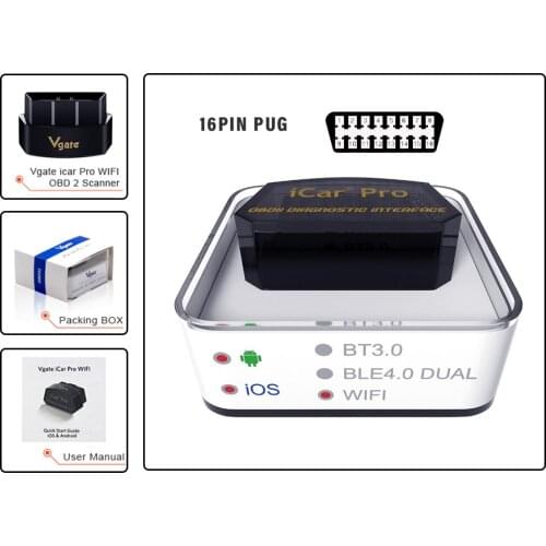 Vgate iCar Pro WIFI 4.0 OBD2 Car diagnostic Scanner OBD2 Auto Scan Tool For Android/IOS PK ELM327